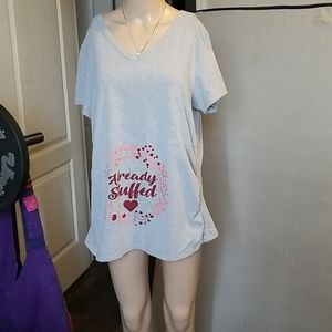 Short sleeve maternity shirt